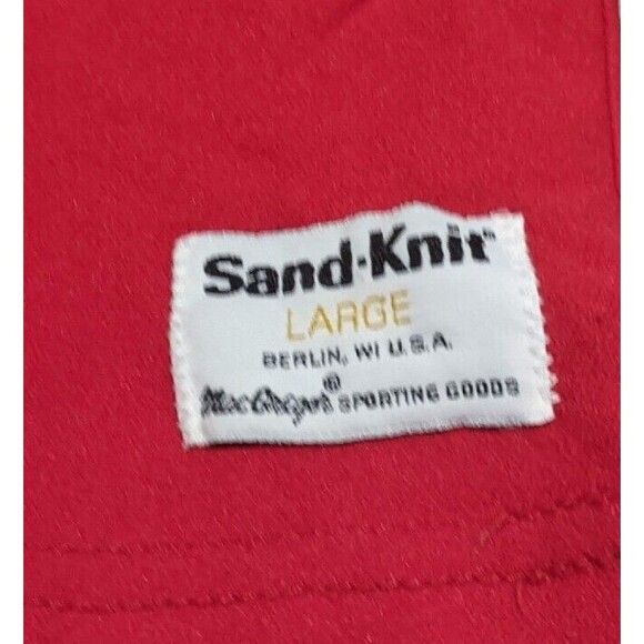 Vtg 80's Nylon Sand Knit Philly NBA 76ers SIXERS Jersey Julius Erving Dr J Sz L - Picture 5 of 11